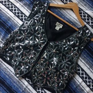 Vintage Sequin Vest